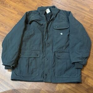 Carhartt Work Coat Jacket Quilted‎ Lined Barn Chore Field Coat Large |W1